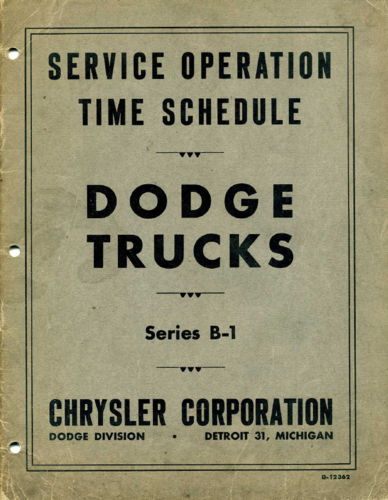 More information about "Service Operation Time Schedule Dodge Trucks Series B-1 D-12362.pdf"