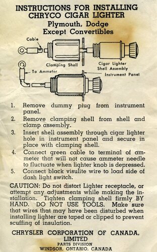 More information about "Instructions for Installing CHRYCO Cigar Lighter.pdf"