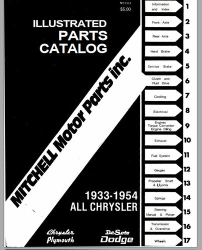 More information about "MITCHELL ILLUSTRATED PARTS CATALOG 1933 - 1954 All Mopar"