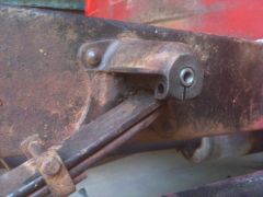 Front of rear spring bracket