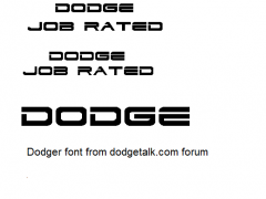 Dodg Font Sample