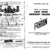 Fenton Headers Instructions and Fenton Intake Reference  - page 1