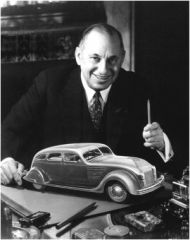 Walter P Chrysler showing of The 1934 chrysler airflow - equipped with overdrive