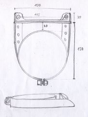 oil filter canister clamp construction drawing