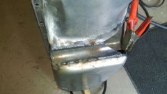 welding the oil pan 1