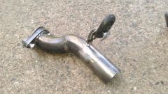 muffler adapter for rear dump flame tube