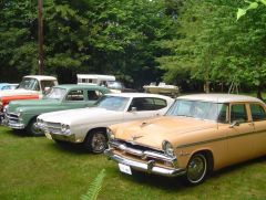 My cars lined up for the photo shoot