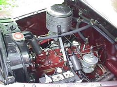 1948 Plymouth Flathead Six Engine Bay