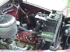 1948 Plymouth Flathead Six Engine Bay