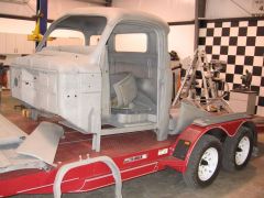 52 dodge B3B on trailer in pieces