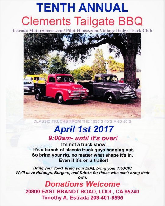 10th Annual Clements Tailgate BBQ