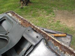 badly rusted deck lid