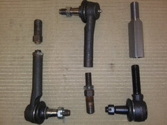 Tie rod parts, broken, "old" and new.